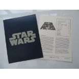 STAR WARS: EPISODE IV - A NEW HOPE (1977) - Press Release, Story Book and Behind the Scenes Story