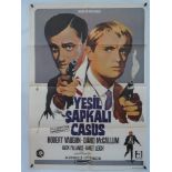 YEPKIL SAPKALI CASUS (THE MAN IN THE GREEN HAT) (MAN FROM U.N.C.L.E) - Turkish One Sheet Movie