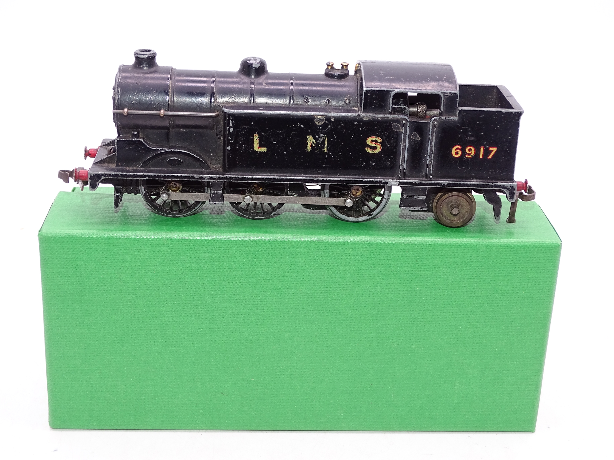 OO Gauge: A HORNBY DUBLO EDL7 (converted to 2-rail) N2 class steam tank locomotive in LMS black