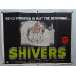 SHIVERS (1975) - UK Quad Film Poster (arrived rolled, was issued folded - tear to right hand edge)