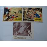 WALT DISNEY: PINOCCHIO - Early release 2 x UK Lobby Cards, together with a 1960s press campaign