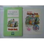 WALT DISNEY: JUNGLE BOOK (1967) - 1983 release - Synopsis, Press Book - for the double bill of