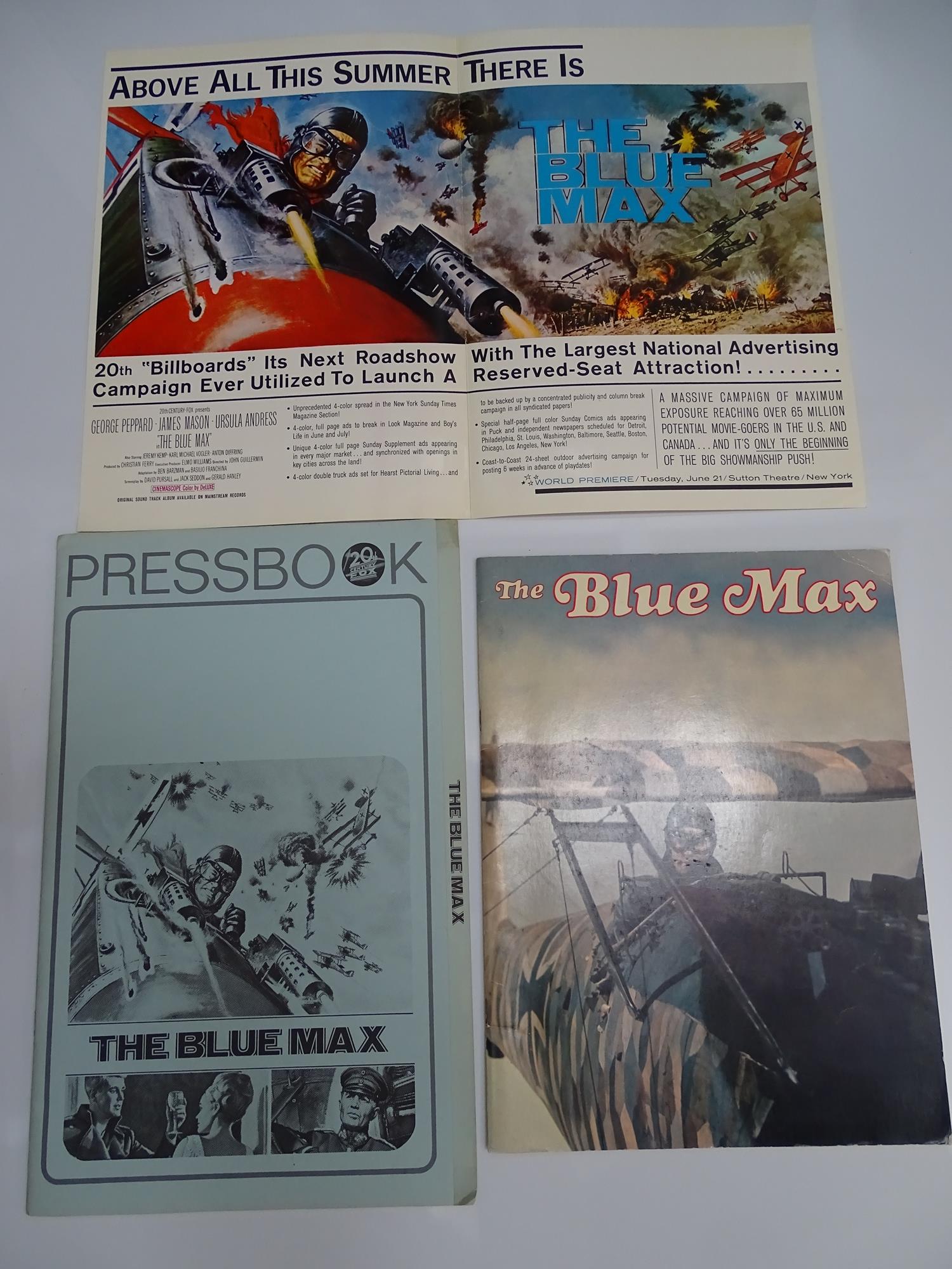 THE BLUE MAX (1966): JOB LOT OF Press Book / Synopsis / Soundtrack 12" Vinyl LP / Film Score LP - Image 4 of 5