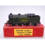 OO Gauge: A HORNBY DUBLO EDL7 3-rail N2 steam tank locomotive in SR green numbered 2594, probably