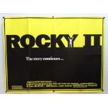 ROCKY: ROCKY II (1979) - UK Advance Quad, UK Main Quad and synopsis together with ROCKY III (1981)