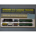OO Gauge: A WRENN WPG300 Mixed Passenger / Goods Train set. VG in G-VG box
