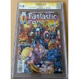 FANTASTIC FOUR #3 (Volume 2) SIGNED BY JIM LEE & ALEX SINCLAIR (1997 - MARVEL) Graded CGC '