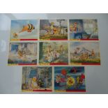 WALT DISNEY: WINNIE THE POOH AND THE BLUSTERY DAY (1969) - UK Lobby Cards (10" X 8") - Set of 12