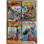 SEA DEVILS #11, 12, 15, 19 (4 in Lot) - (1963/64 - DC- Cents Copy) - GD - with a proposed TV show
