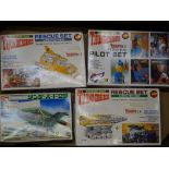 A group of vintage plastic model kits by IMAI comprising: THUNDERBIRDS 2, THUNDERBIRDS 4, THE MOLE