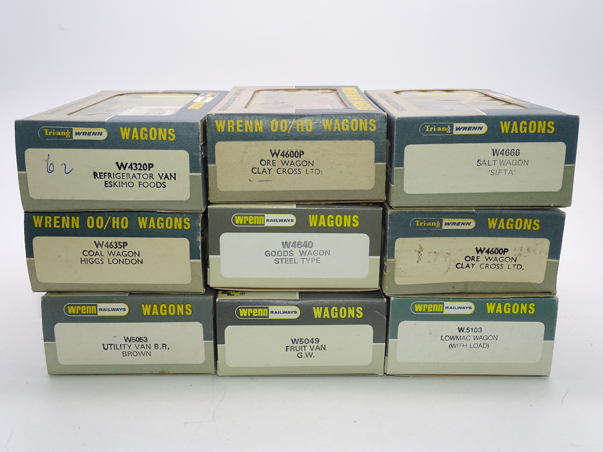 OO Gauge: A mixed group of WRENN wagons as lotted - VG in G/VG boxes (9) - Image 2 of 2