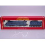 OO Gauge: A HORNBY R2127 class A4 steam locomotive "Peregrine" in LNER blue livery. Limited