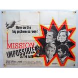 MISSION IMPOSSIBLE Vs. THE MOB (1969) - British UK Quad Film Poster - 30" x 40" (76 x 101.5 cm)