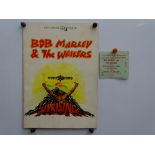 BOB MARLEY & THE WAILERS (1980) - Summer of '80 Garden Party - programme and ticket stub