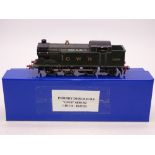 OO Gauge: A HORNBY DUBLO EDL7 N2 steam tank locomotive (converted to 2-rail) in GWR green numbered