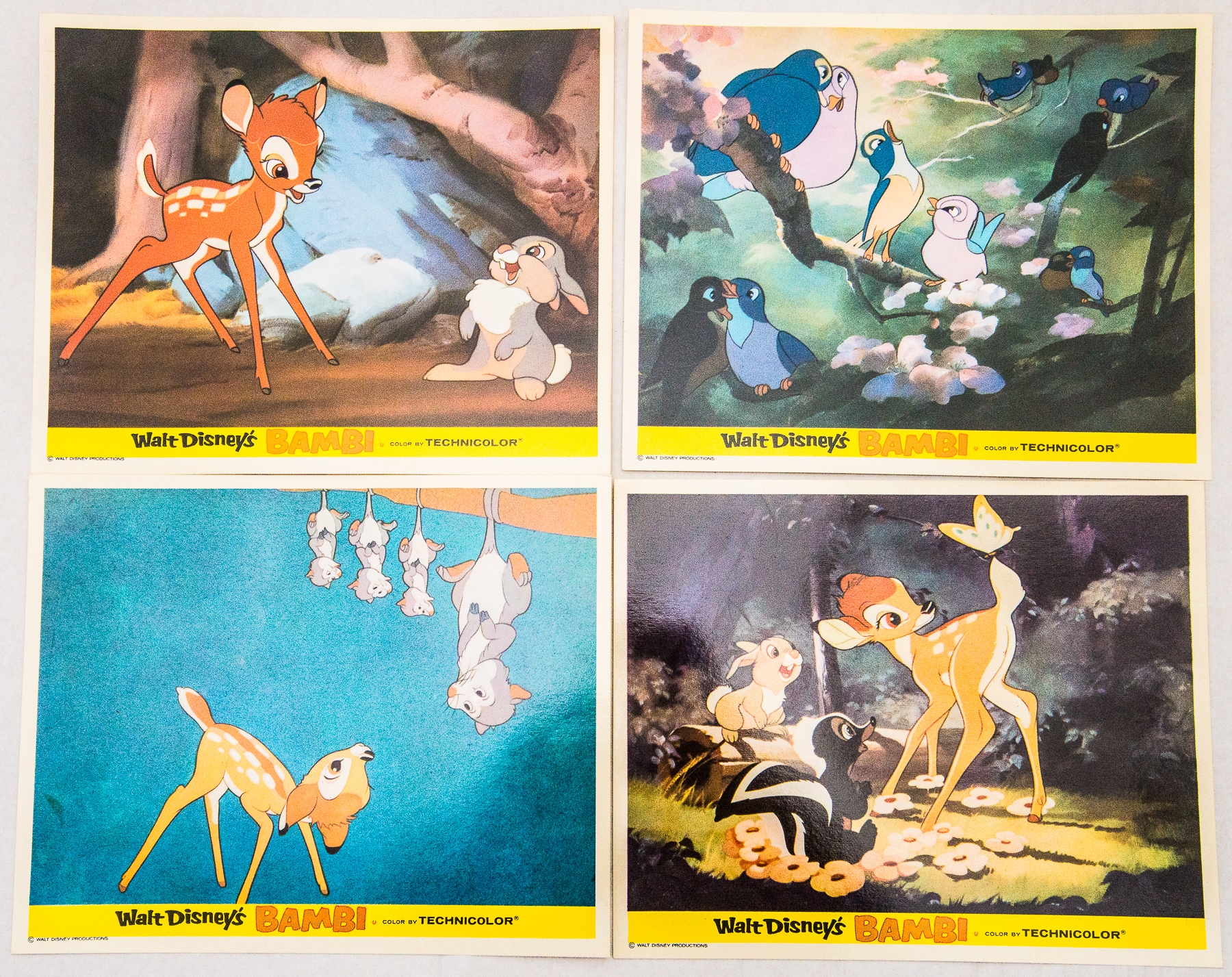 WALT DISNEY: BAMBI (1942) - 1960's RE-RELEASE FRONT OF HOUSE SET - Very Good/Near Fine - Image 2 of 2