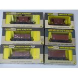 OO Gauge: A group of mixed rarer WRENN wagons to include: W4310, W4310B, W4313, 2 x W4655/A and