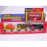 A pair of DINKY toys comprising: A 289 ROUTEMASTER Bus and a 399 CONVOY Gift Set - E - Appear unused