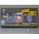 An MB games STAR TREK THE NEXT GENERATION interactive video board game - factory sealed - E in VG/