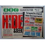 ABC GLOUCESTER DOUBLE BILL: HIDE & SEEK / JUST FOR YOU (1964) - British UK Quad film poster (30" x