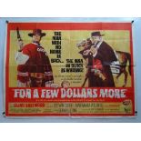 FOR A FEW DOLLARS MORE (1965) - British UK Quad film poster - By far the rarest of the CLINT