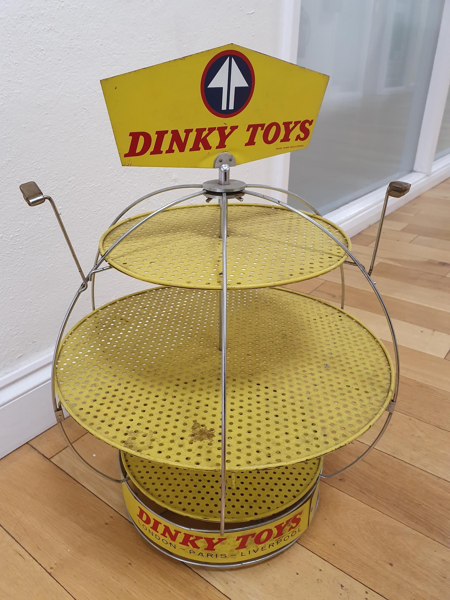 An ultra rare DINKY toys factory display stand. This appears to be a stand that was used either in a - Image 2 of 4