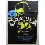 DRACULA (1974) - (JACK PALANCE / SIMON WARD - directed by Dan Curtis) - British One Sheet Movie
