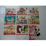 WALT DISNEY: MICKEY MOUSE ANNIVERSARY (1968) - UK Lobby Cards (10" X 8") and Press Campaign Book -