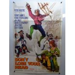 CARRY ON DON'T LOSE YOUR HEAD (1966) - UK / International One Sheet Movie Poster (27" x 41" - 68.5 x