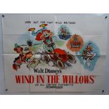 WALT DISNEY: WIND IN THE WILLOWS (1955) - British UK Quad Film Poster - 30" x 40" (76 x 101.5 cm)