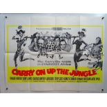 CARRY ON UP THE JUNGLE (1970)- Re-release British UK Quad film poster for the 19th film in the