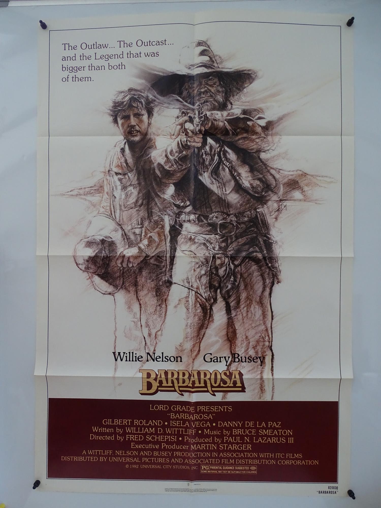 BARBAROSA (1982) - Western starring WILLIE NELSON and GARY BUSEY