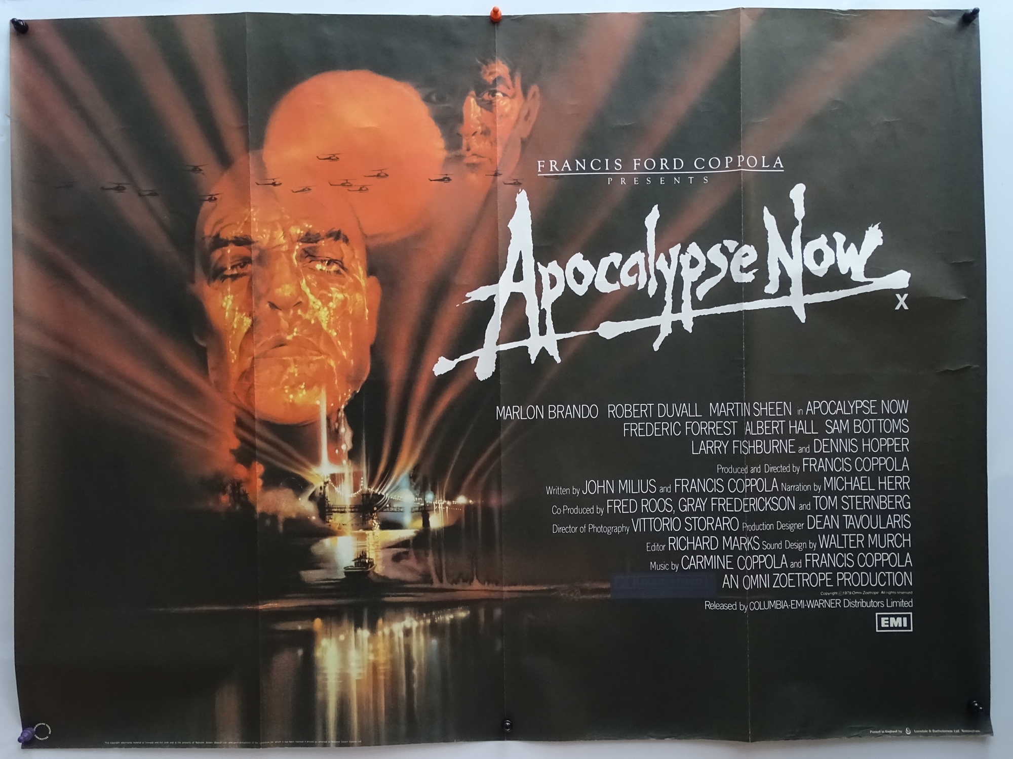 APOCALYPSE NOW (1979) - UK Quad Film Poster, Press Information Book and Synopsis - Poster arrived