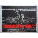 FOOTPRINTS ON THE MOON: APOLLO 11 (1969) - British UK Quad Film Poster - 30" x 40" (76 x 101.5 cm)