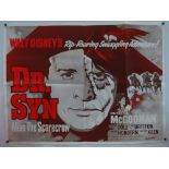 WALT DISNEY: DR SYN (1963) (alias the Scarecrow) - re release UK Quad and DR SYN re-release Double