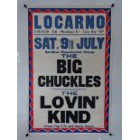 MUSIC: THE BIG CHUCKLES and THE LOVIN KIND - promotional concert poster - BASILDON LOCARNO