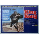 KING KONG (1976) - UK Quad Film Poster - John Berkey artwork - 30" x 40" (76 x 101.5) - Folded (as