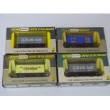 OO Gauge: A group of rarer WRENN wagons to include: 4 x Salt Wagons - W5024, W4666 and 2 x W5101 -