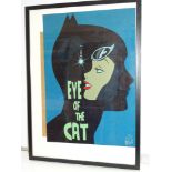 CATWOMAN "EYE OF THE CAT" PRINT (2013) - SIGNED BY DES TAYLOR - Offered framed & glazed with print