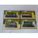 OO Gauge: A group of rarer WRENN wagons to include: 4 x Tank Wagons - W5039, W5042, W5076 and