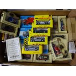 A tray of assorted diecast cars and lorries by CORGI, LLEDO, DAYS GONE etc - VG in G/VG boxes -
