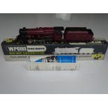 OO Gauge Model Railways: A rare WRENN W2272 LMS 8F Freight Locomotive, numbered 8016, in LMS maroon,