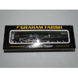 N Gauge Model Railways: A GRAHAM FARISH re-built Bulleid Pacific steam locomotive '602 Squadron' -