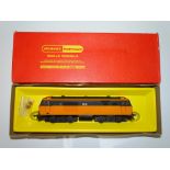 OO Gauge Model Railways: A HORNBY R768 Hymek Diesel locomotive in Irish CIE orange and black