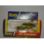 A DINKY 351 UFO INTERCEPTOR - E - Appears unused in G box, slight crushing