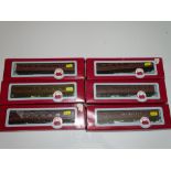 OO Gauge Model Railways: A group of DAPOL LMS coaches as lotted - G/VG in F/G boxes (6)