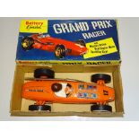 A battery operated GRAND PRIX racer car - maker unknown - VG in G box