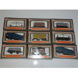 OO Gauge Model Railways: A group of DAPOL boxed WRENN wagons from the early days following the
