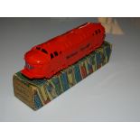A TRI-ANG MINIC M508 Diesel Flyer Push & Go Toy - VG in G box