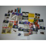 OO Gauge Model Railways: A tray of assorted railway modelling accessories as lotted - mostly in